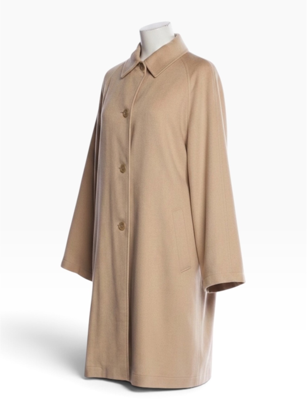Archival Jil Sander 1990s Camel Hair Semi-Lined Car Coat IT 40